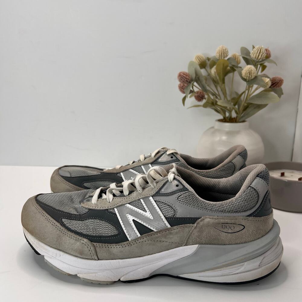 New Balance 990v6 Lace Up Running Sneakers Castlerock 990GL6 Men's 12E